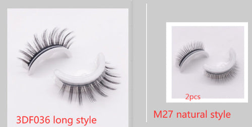 Reusable 3D Mink Lashes Natural False Eyelashes Self Adhesive Fake