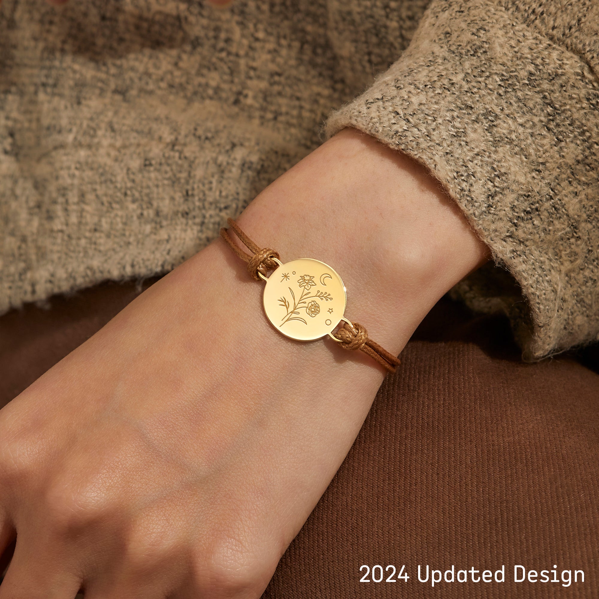 Combined Birth Month Flower Bracelet, Birthflower Gift,Mother Bracelet